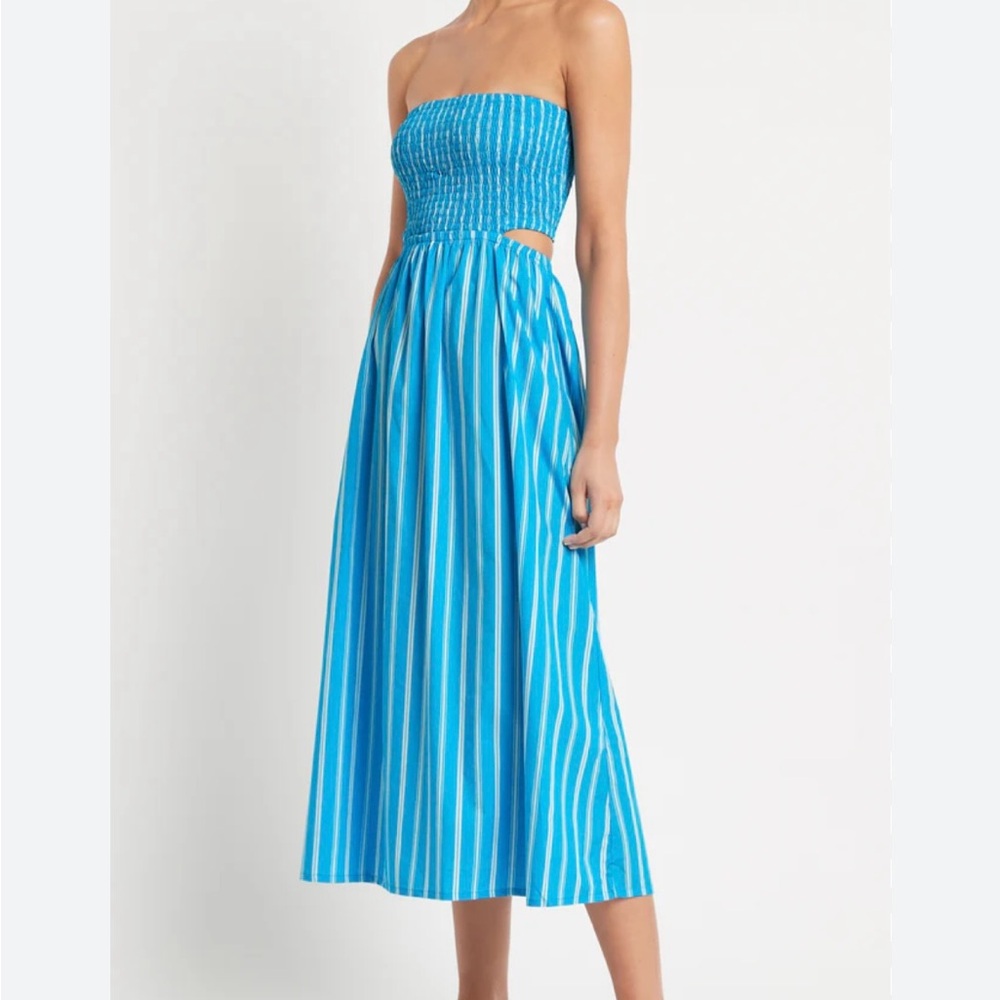 FAITHFULL THE BRAND
Deva cut-out cotton-poplin midi dress